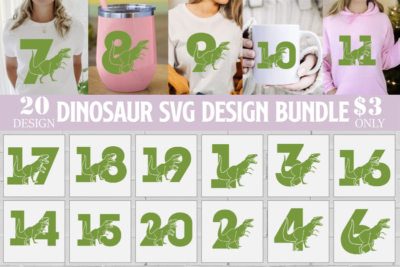Dinosaur Svg Design Bundle SVG Creativeart88 