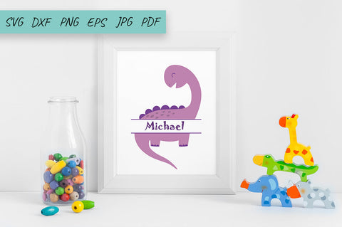 Dinosaur SVG, Dino SVG, Kids Dino SVG, Dinosaur Monogram SVG SVG Irina Ostapenko 
