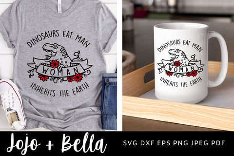 Dinosaur Svg, Mom Svg, Funny Mom Quote Svg, Dinosaurs Eats Man SVG, Mom Shirt Svg, Mother's Day Gifts, Svg files for Cricut, Silhouette SVG Jojo&Bella 