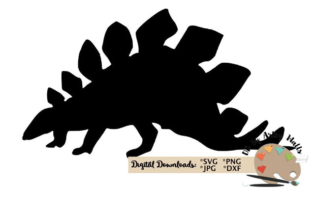 Dinosaur SVG stegosaurus svg dxf - dinosaur birthday - dinosaur bedroom SVG The Artsy Spot 