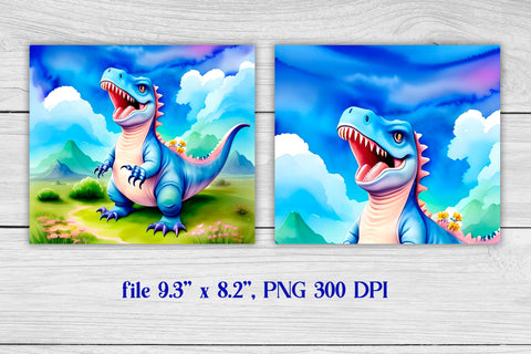 Dinosaur tumbler | Dinosaur sublimation PNG Sublimation Svetana Studio 