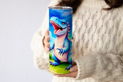 Dinosaur tumbler | Dinosaur sublimation PNG Sublimation Svetana Studio 