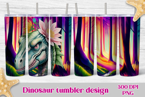 Dinosaur tumbler sublimation | Animals tumbler Sublimation Svetana Studio 