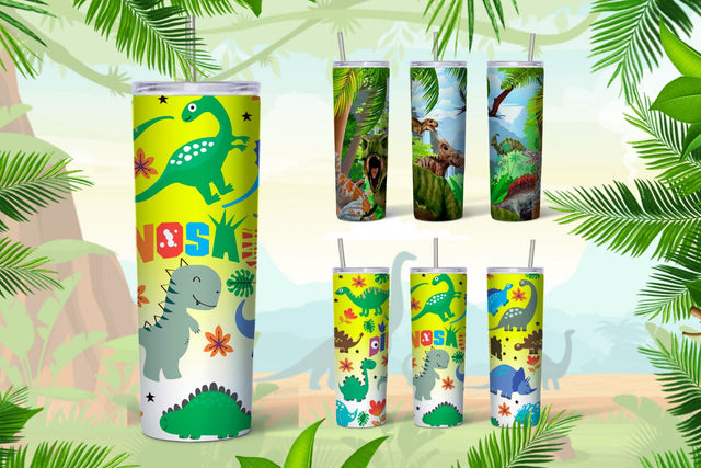 Dinosaur Tumbler Sublimation Sublimation SvgOcean 