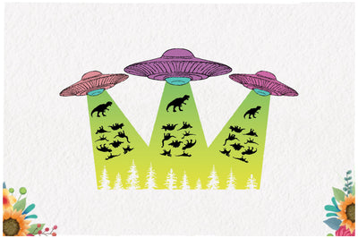 Dinosaur UFO Sublimation Sublimation Jagonath Roy 