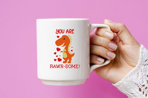 Dinosaur Valentine's, Valentine svg, sublimation SVG dadan_pm 