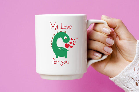 Dinosaur Valentine's, Valentine svg, sublimation SVG dadan_pm 