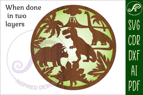 Dinosaur wall art sign, SVG file. vector file SVG APInspireddesigns 