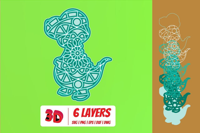 Dinosaurs 2 3D Layered SVG Cut File SVG SvgOcean 