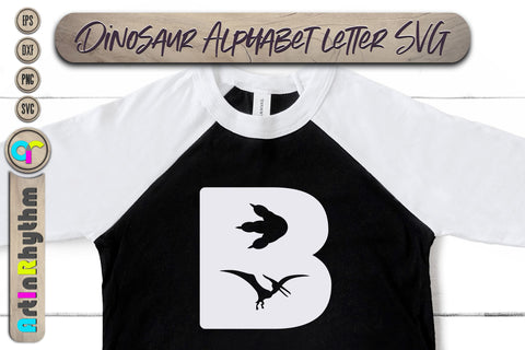 Dinosaurs Alphabet Letter, Dino Font Svg SVG Artinrhythm shop 