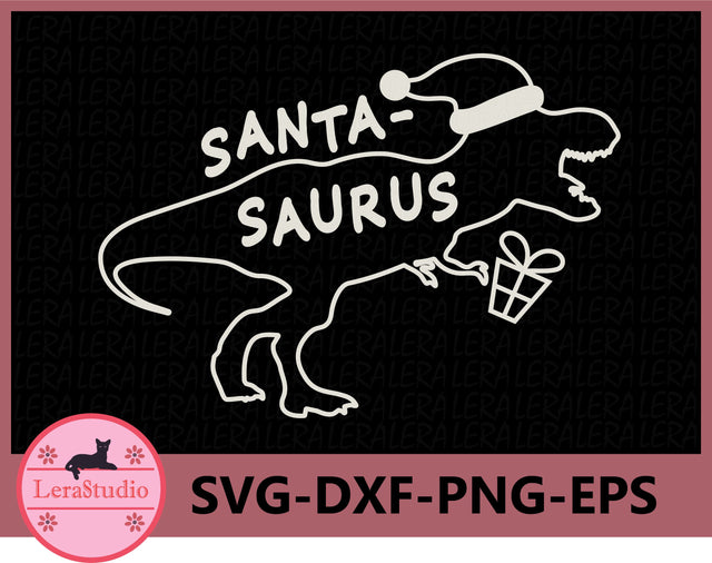 Dinosaurs Christmas SVG SVG Lerastudio 
