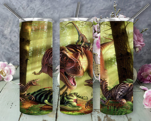 Dinosaurs Jurassic Tumbler Wrap, Ancient Animals 20oz Skinny Tumbler, Ancient Jurassic Tumbler Design, Dinosaur Sublimation Design, Instant Download Sublimation DesignSVG 