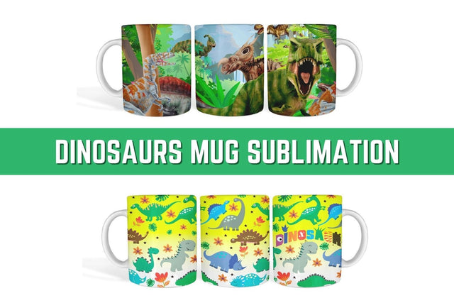 Dinosaurs Mug Sublimation Sublimation SvgOcean 