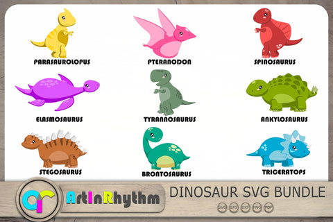 Dinosaurs Svg, Dinosaur Svg Bundle, Dinosaur Cliparts SVG Artinrhythm shop 