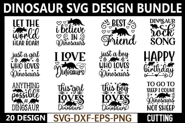 Dinosours svg bundle cut file SVG buydesign 