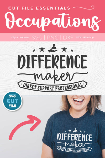 Direct support professional svg, a DSP svg for crafters - So Fontsy