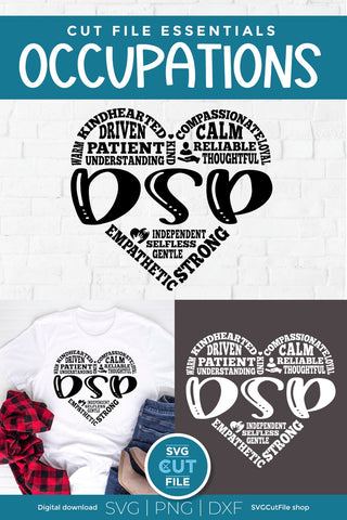 Direct support professional svg, a DSP svg subway art heart for crafters SVG SVG Cut File 