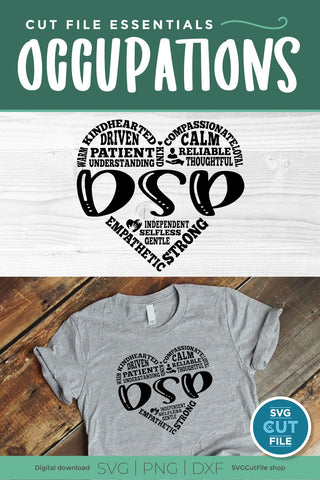 Direct support professional svg, a DSP svg subway art heart for crafters SVG SVG Cut File 