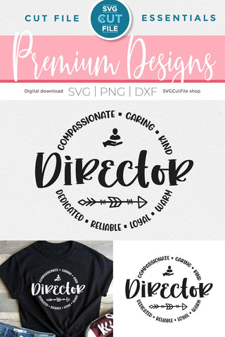 Director svg, Director of Operations svg, Activity Director SVG SVG Cut File 