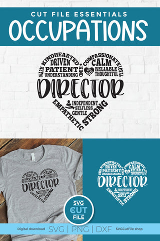 Director SVG for Cricut or Silhouette machines SVG SVG Cut File 