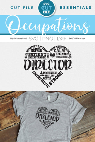 Director SVG for Cricut or Silhouette machines SVG SVG Cut File 