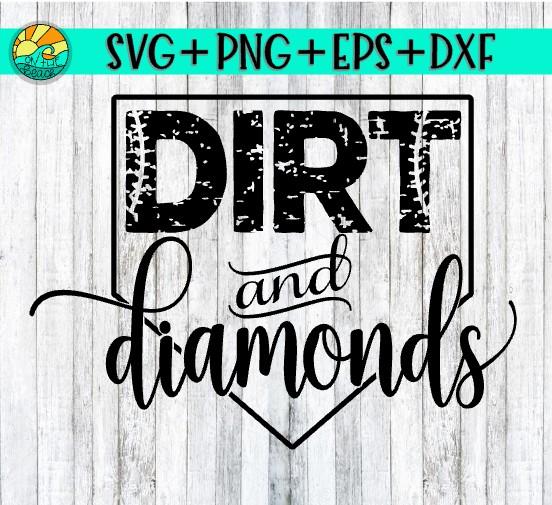Dirt and Diamonds SVG - DXF - EPS - PNG SVG On the Beach Boutique 