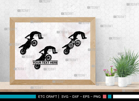 Dirt Bike Monogram, Dirt Bike Silhouette, Dirt Bike SVG, Bike Svg, Motorcycle Svg, Motocross Rider Svg, SB00425 SVG ETC Craft 