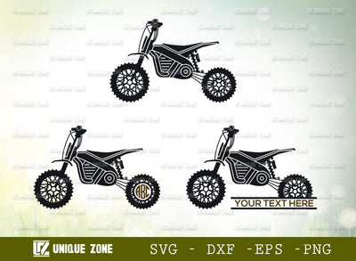 Dirt Bike Monogram SVG Cut File, Bike Svg, Dirt Bike Biker Svg, Motocross Svg, Motorcycle Svg, Sports Svg, Racing Bike Svg, Motor Svg, Stunt Bike Svg, Motocross Rider Svg, Freestyle Motocross Svg SVG Unique Zone 