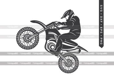 Dirt Bike Rider SVG Cut File | Bike Svg | Motorcycle Svg | Motocross Svg | Motorbike Svg | Dxf | Eps | Png | Silhouette | Cut File SVG ETC Craft 
