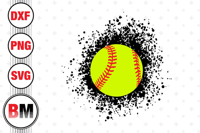 Dirt Softball SVG, PNG, DXF Files SVG BMDesign 