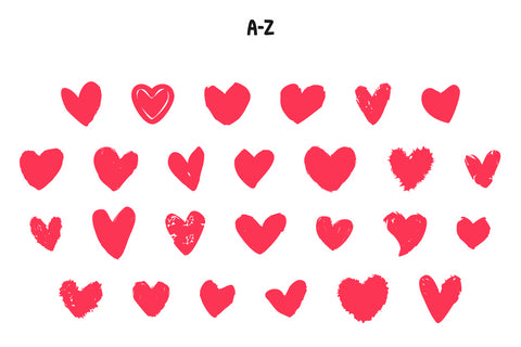 Dirty Heart - Dingbat Font Font Masyafi Studio 