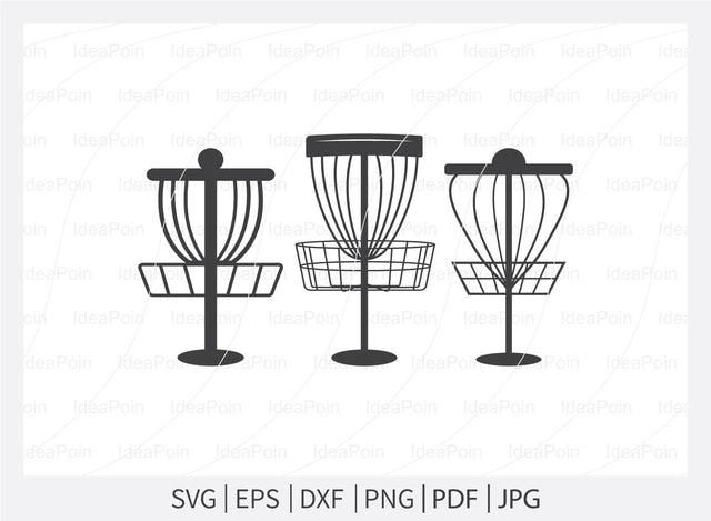 Disc Golf basket Svg, Disc golf SVG, Disc Golf basket clipart, Disc Golf Vector, Disc golf logo, Disc Golf Silhouette, austin disc golf svg SVG Dinvect 