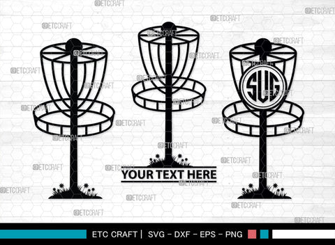 Disc Golf Monogram, Disc Golf Silhouette, Disc Golf SVG, Sports Svg, Frisbee Svg, Disc Golf Basket Svg, Austin Disc Golf Svg, Bubbles Bundle, SB00436 SVG ETC Craft 