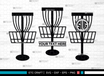 Disc Golf Monogram, Disc Golf Silhouette, Disc Golf SVG, Sports Svg, Frisbee Svg, Disc Golf Basket Svg, Austin Disc Golf Svg, Bubbles Bundle, SB00436 SVG ETC Craft 