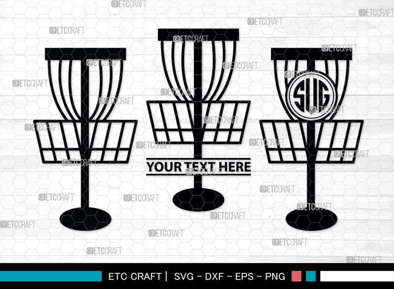 Disc Golf Monogram, Disc Golf Silhouette, Disc Golf SVG, Sports Svg