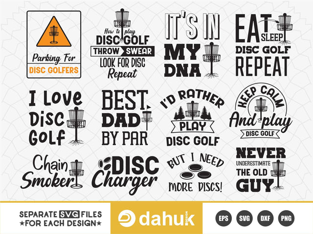 Disc golf SVG, Disc golf, Disc golf shirt, Golfer svg, golf, disc golf dxf, frisbee golf, disc, golf club svg, svg files for cricut, golf shirt, frisebee golf basket, disc golf player, disc golf basket, disc golf lovers SVG dahukdesign 