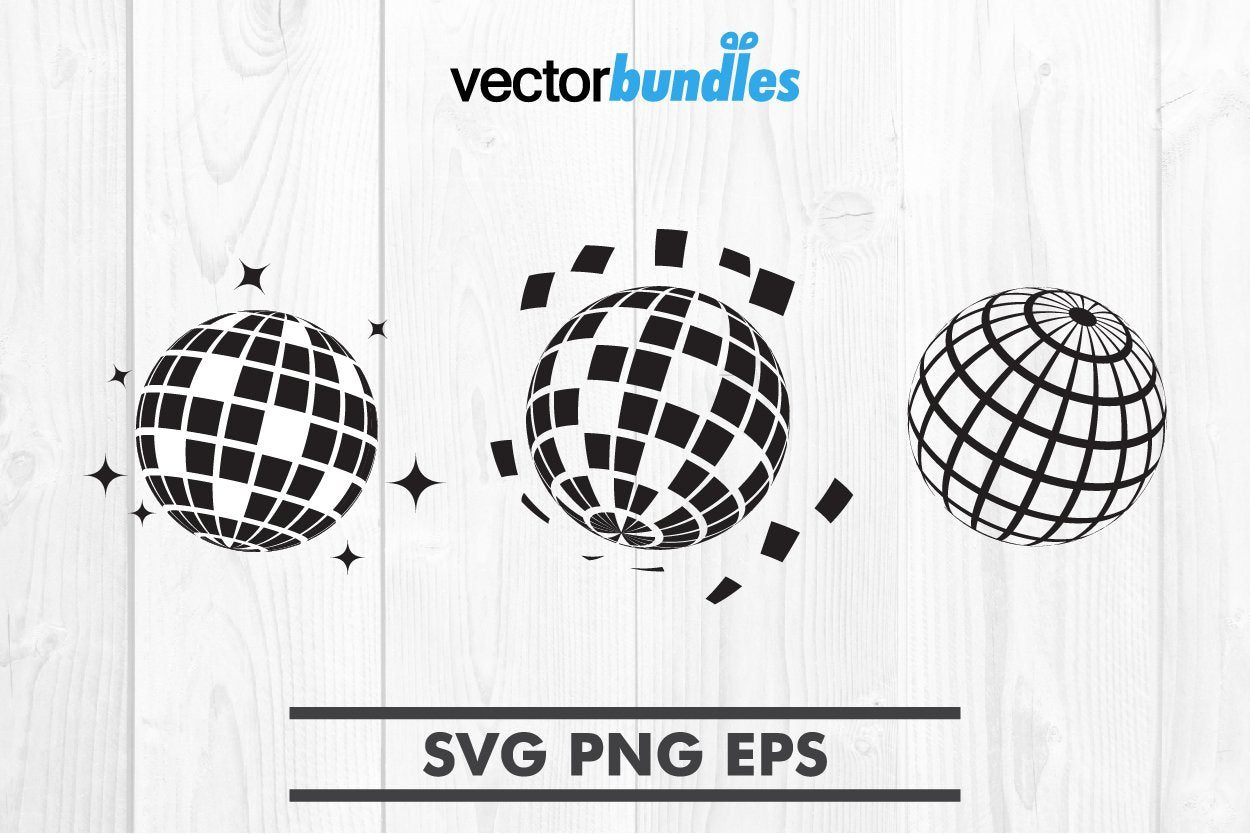 Disco ball SVG. Disco ball png. Disco ball clipart. Vector.