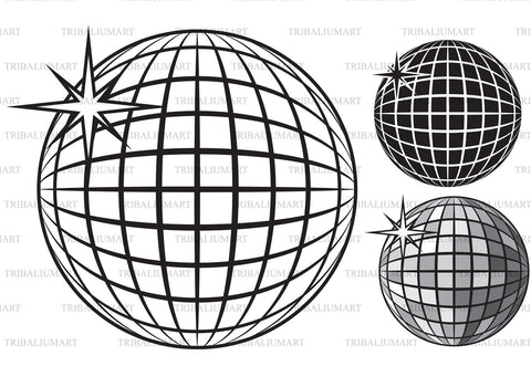 Disco ball SVG TribaliumArtSF 