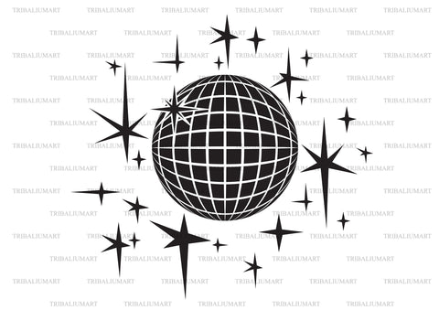 Disco ball SVG TribaliumArtSF 