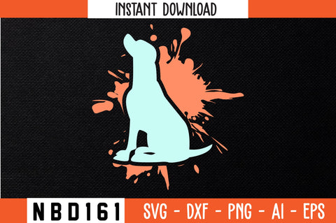 DISCO GROOVY DOG T-Shirt Design SVG Nbd161 