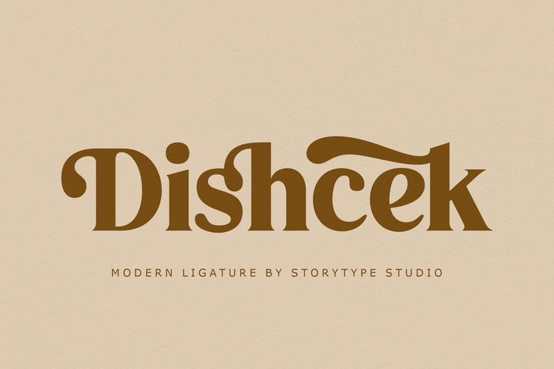 Dishcek Typeface Font Storytype Studio 