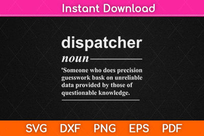 Dispatcher Definition Dispatch Officer Dispatching Svg Design SVG artprintfile 