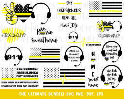 dispatcher life svg, peace love dispatch svgs, dispatcher svg bundle, thin yellow line dispatch svg, dispatcher heart svg, 911 dispatch svgs SVG WildOakSVG 