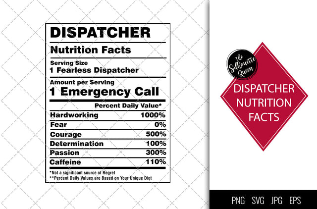 Dispatcher Nutrition facts svg – Nutrition svg –Dispatcher facts clipart – Baseball label svg – eps, png, svg for cricut SVG Loveleen Kaur 