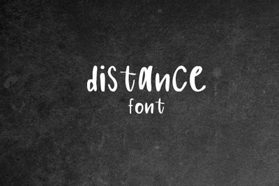 Distance Font Font Carina Gardner