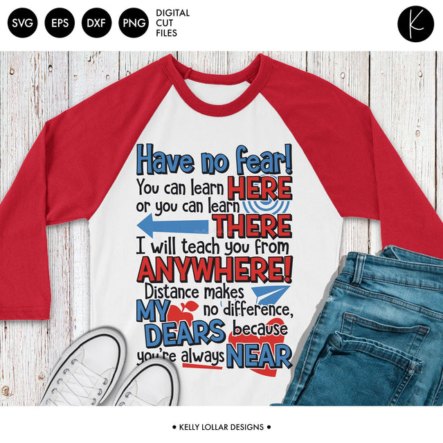 Distance Learning Teacher Rhyme SVG Kelly Lollar Designs 