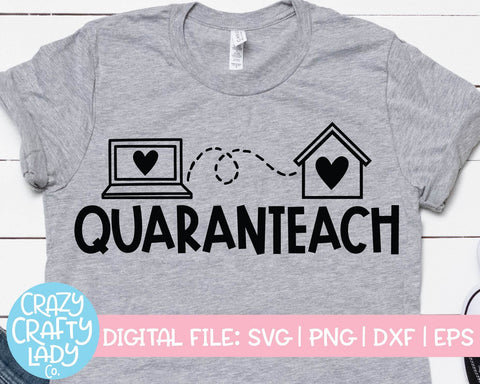 Distance Learning | Teacher | School Quote SVG Cut File Bundle SVG Crazy Crafty Lady Co. 