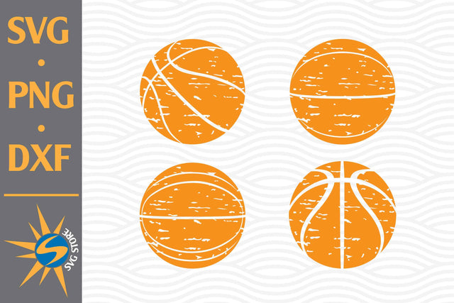 Distresed Basketball SVG, PNG, DXF Digital Files Include SVG SVGStoreShop 