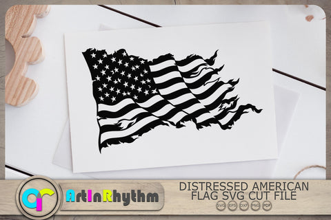 Distressed American Flag Svg, Distressed US Flag, 4th of july Svg SVG Artinrhythm shop 