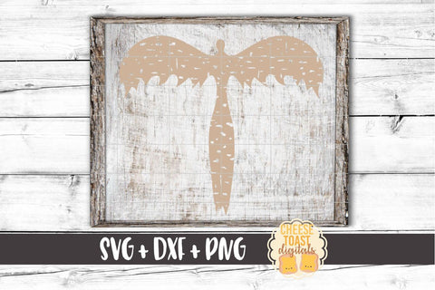 Distressed Angel - Remembrance Christmas SVG PNG DXF Cut Files SVG Cheese Toast Digitals 